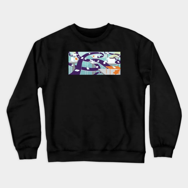 PC Pro - Paper chase Crewneck Sweatshirt by Neil Webb | Illustrator